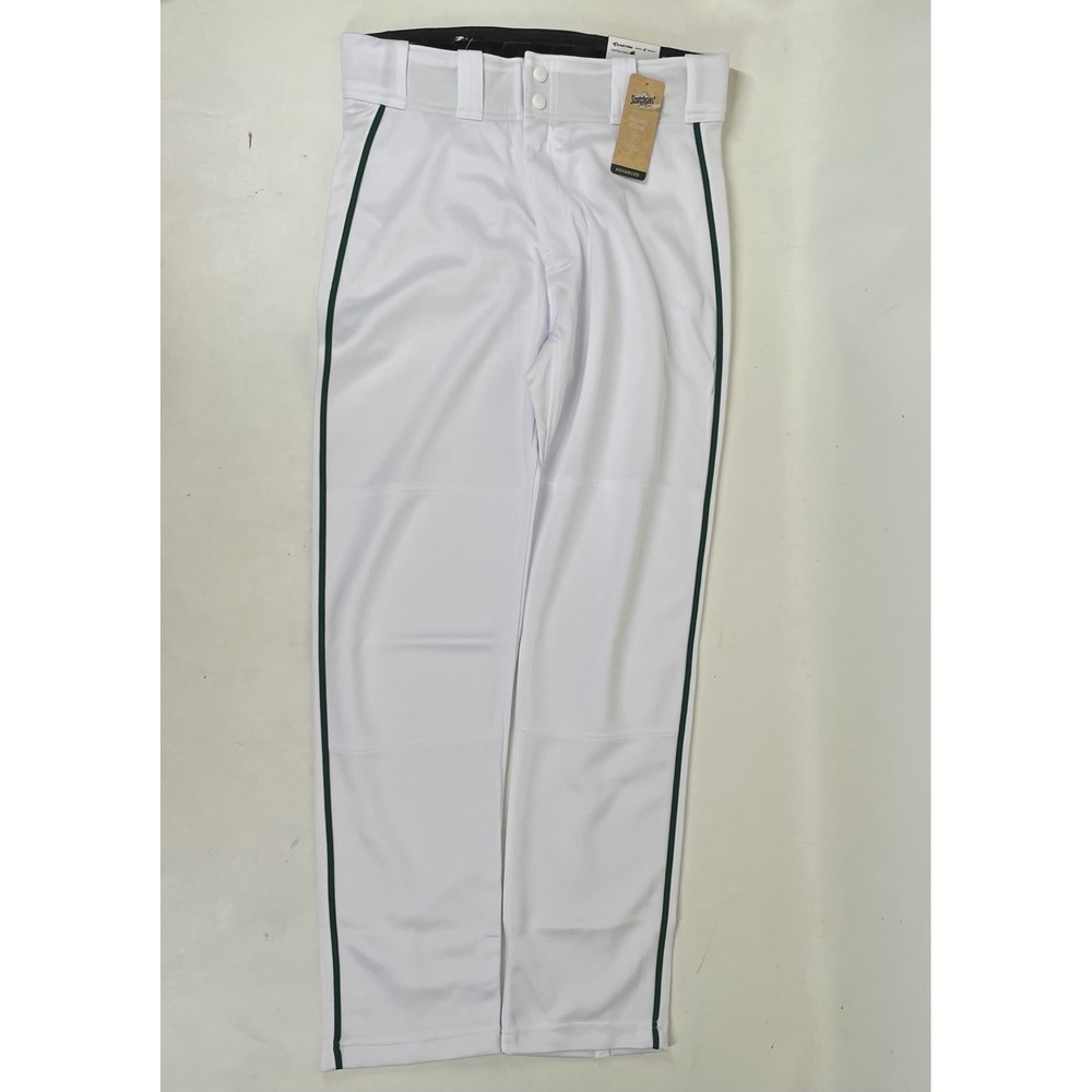 Easton Mako 2 Piped Baseball Pants Mens Medium White Green A167101WHGNM NWT